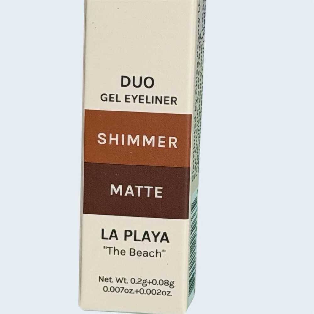 CHICABEAUTY Duo Gel Eyeliner Pencil La Playa Warm Brown Shimmer Matte Dual
